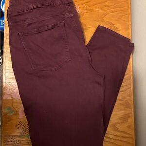 Torrid Deep Burgundy Skinny Jeans